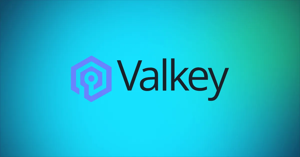Logo and name "Valkey".